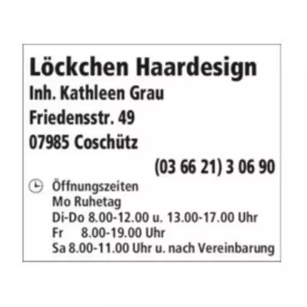 Logo van Löckchen Haardesign Inh. Kathleen Grau