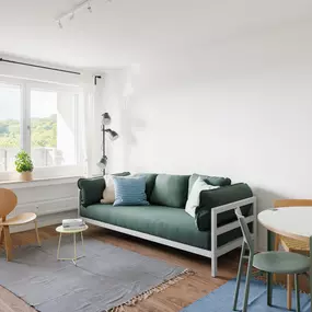 Living room with a balcony