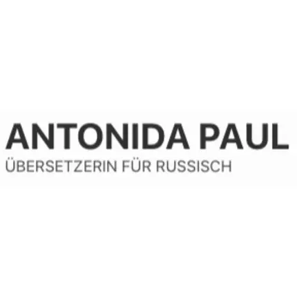 Logotyp från Antonida Paul Übersetzerin für Russisch