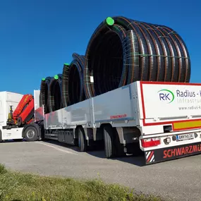 RK-LKW inkl. Kran zur leichteren Be- und Entladung