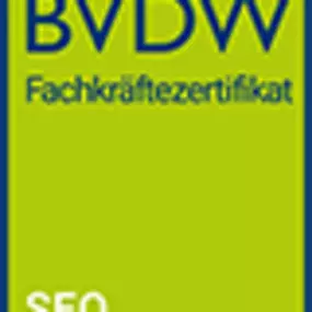 BVDW Fachkräftezertifikat im Bereich SEO – verliehen durch den Bundesverband Digitale Wirtschaft e. V.