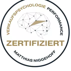 Zertifiziert in Verkaufspsychologie & Performance – geschult durch Matthias Niggehoff.

???? Details: