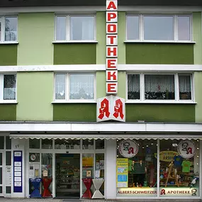 Aussenansicht der Albert-Schweitzer-Apotheke