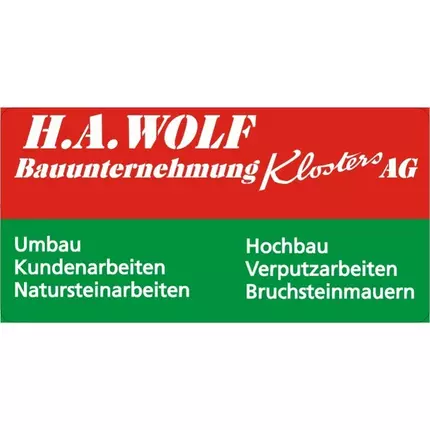 Logo da H.A. WOLF Bauunternehmung Klosters AG