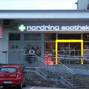 Aussenansicht der Nordring-Apotheke Tübingen-WHO