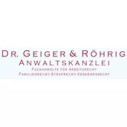 Logotipo de Dr. Geiger u. Röhrig Anwaltskanzlei