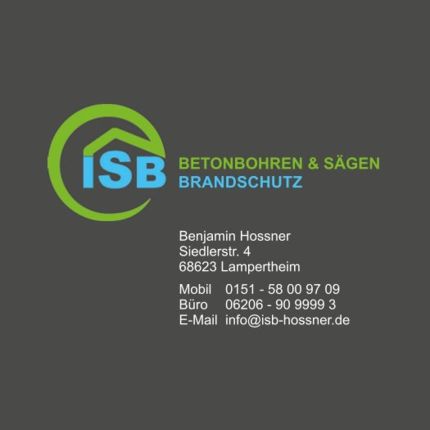 Logo von ISB Hossner Betonbohren und -sägen und baulicher Brandschutz
