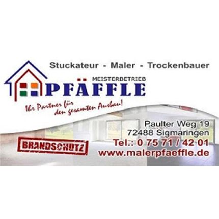 Logo van Maler-Stuckateur-Trockenbau-Brandschutzfachbetrieb Pfäffle