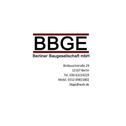 Logo od BBGE Berliner Baugesellschaft mbH