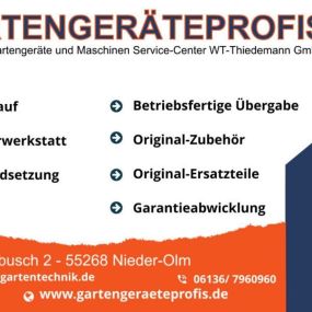 Bild von Die Gartengeräteprofis - WT-Thiedemann GmbH - Gartengeräte & Reparaturwerkstatt