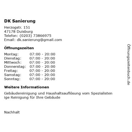 Logo van DK Sanierung