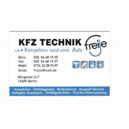 Logo van KFZ Technik Freije