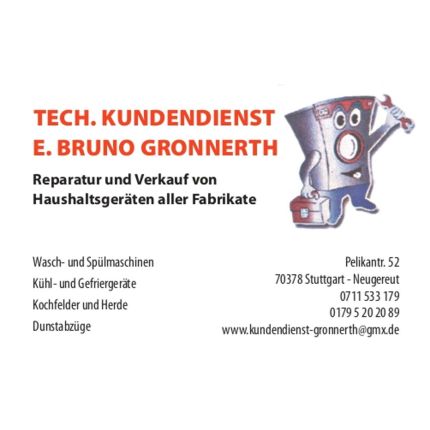 Logo fra ERWIN BRUNO GRONNERTH TECH KUNDENDIENST FÜR HAUSHALTSGERÄTE