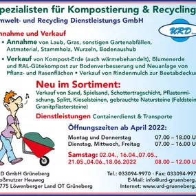 Bild von URD Umwelt- und Recycling Dienstleistungs GmbH Grüneberg..