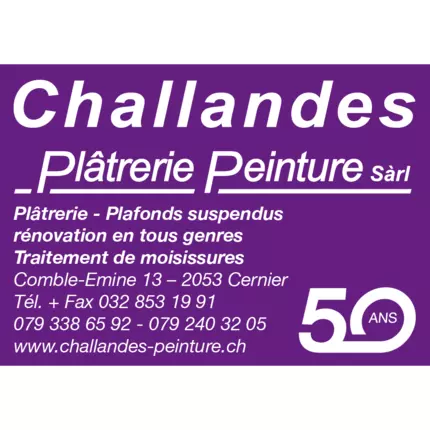 Logo van Challandes plâtrerie peinture Sàrl