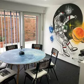 Korschenbroich Startrampe, Unterrichtsraum