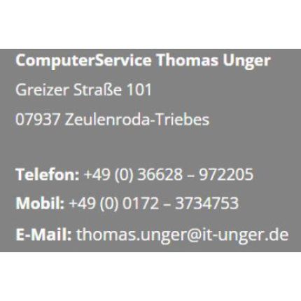 Logo van Unger Thomas Computer Service