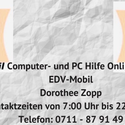 Logo da Computer und PC Online Hilfe  EDV Mobil  Dorothee Zopp