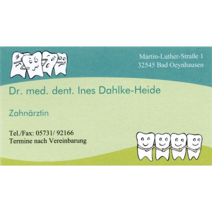 Logo van Dr. med. dent. Ines Dahlke-Heide