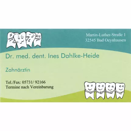 Logo von Dr. med. dent. Ines Dahlke-Heide