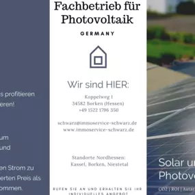 Bild von ImmoService Schwarz UG (haftungsbeschränkt) - Fachbetrieb für Photovoltaik