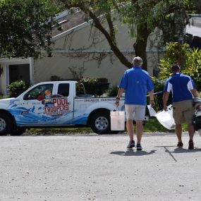 Pool Troopers Technicians by Service Truck