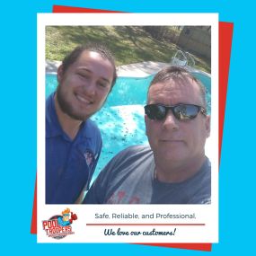 Pool Troopers Technician Selfie with Customer