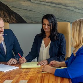 Client meeting conference room belonging to Haeggquist & Eck, LLP Located in San Diego,CA.