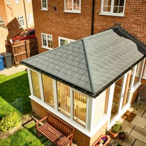 Conservatories with a solid roof are 15 times more thermally efficient than a 16mm polycarbonate or an old glass conservatory roof. Transform your existing conservatory or extension into a cosy living space to enjoy all year round.