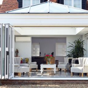 An orangery adds a spacious reception room to your property that floods your home with character.