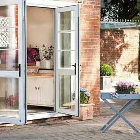 Step into your garden in style with a pair of new French doors. Available in uPVC, wood or aluminium, our exterior French doors are manufactured in the UK and secured with a Yale 3-star cylinder lock fitted as standard.