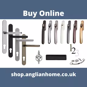 Buy window handles, door handles and other accessories on the Anglian Shop