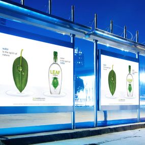 Leaf vodka outdoor advertisements