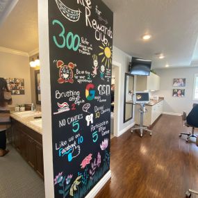 Information Display Wall At Howell Orthodontics