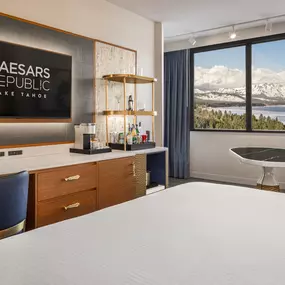 Caesars Republic Lake Tahoe Room. Elevate your adventure at Caesars Republic Lake Tahoe, the very first casino hotel built on the South Shore.