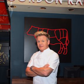 16-time Michelin Star Chef Gordon Ramsay at his Gordon Ramsay Steak restaurant in Baltimore at the Horseshoe Casino