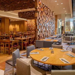 The Bacchanal Buffet in Las Vegas Caesars Palace is a feast for the eyes as much as for your stomach. The Bacchanal Buffet is the largest buffest in Las Vegas with over 10 kitchens, 9 chef-attended stations, 250+ menu items, and infinite flavors.