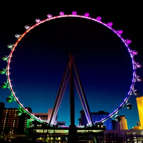 The High Roller Las Vegas Ferris Wheel at The Linq experience in the heart of the Las Vegas strip.