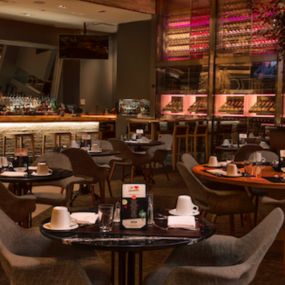 Café Americano Open 24 hours 7 Days a week at Caesars Palace Las Vegas for exquisite American Cuisine for early morning and late nights!