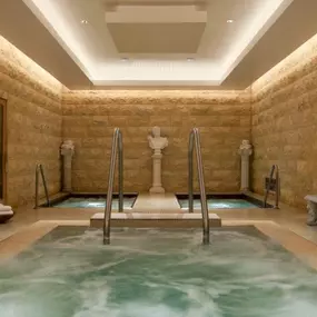 Roman Baths at Qua Baths and Spa at Caesars Atlantic City is a luxurious retreat that taps into the natural, healing powers of water to bring you a one-of-a-kind experience. Enjoy this adult-oriented spa atmosphere. Guests 18+ may utilize spa amenities, including our signature Roman baths. Facials, Massage and Body appointments for guests 16+, and must be accompanied by a parent or adult guardian. Contact spa for details.