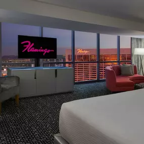 Flamingo Hotel & Casino in Las Vegas Skyline View