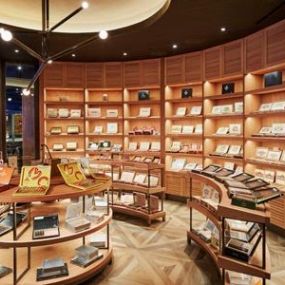 One of the largest humidors in the city, the 400 square foot climate-controlled room houses up to 1,000 cigars. Here you can find renowned brands such as Montecristo, Romeo Y Julieta, H. Upmann, Padron and a variety of others.