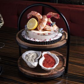 Shrimp Cocktail at Jack Binion’s Steak, inside Horseshoe Las Vegas. Jack Binion delivers on the legacy of the Binion name with an acclaimed selection of steaks cooked to perfection in an 1800-degree double broiler. Indulge in our seafood tower, innovative side dishes or satisfy your sweet tooth with a delectable dessert. Sip signature cocktails or choose your favorite drink from our award-winning wine and beer selection, right in the heart of the famed Vegas Strip.