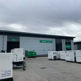 Sunbelt Rentals Clean Energy depot in rugby.