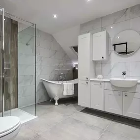 Visit our Bathroom Showroom. We offer a free 3D design service.