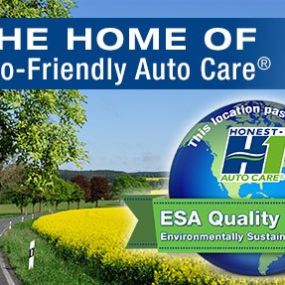 ECO-FRIENDLY AUTO CARE
Through the Honest-1 Auto Care ESA (Environmentally Sustainable Actions) Program we employ responsible ECO-Friendly Auto Care standards and practices in four primary categories:

Pollution Prevention
Recycling
Resource Conservation
Offering Eco-Friendly Auto Care services
That is why Honest-1 Auto Care is the responsible choice of consumers.