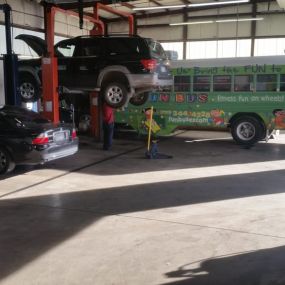 We work on big vehicles which can fit in the shop here in Parker Colorado.