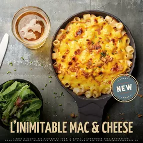 Le Mac and Cheese, un plat classique et réconfortant, est un délice de pâtes crémeuses et de fromage fondant. Cette combinaison gourmande est un vrai régal pour les papilles, avec sa texture onctueuse et sa saveur savoureuse. Le Mac and Cheese est un incontournable qui saura satisfaire les amateurs de cuisine réconfortante et les adeptes de fromage.