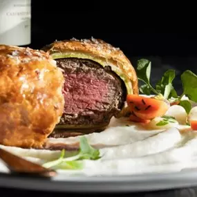 Beef Wellington at Ramsay's Kitchen Restaurant at Harrah's Las Vegas