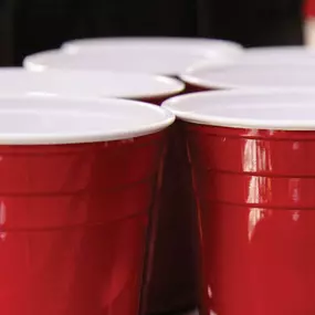 Beer pong tables at Mountain Bar in Caesars Atlantic City.